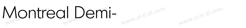 Montreal Demi字体转换